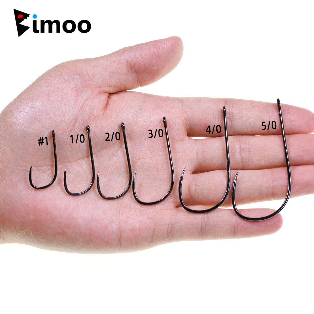 Fishing Lure Spinnerbait - Bimoo 20pcs #1~5/0 Barbless Long Shank