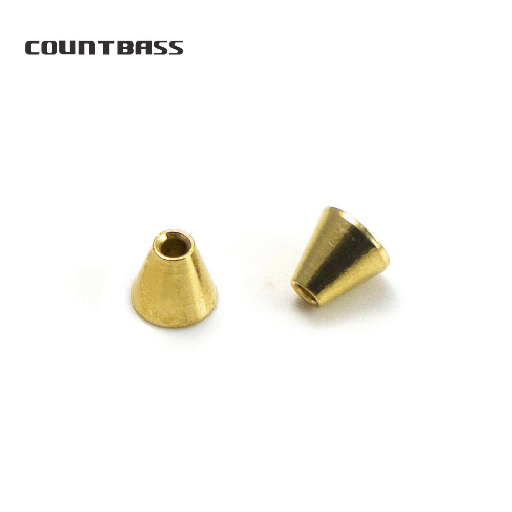 Fishing Lure Buzzbait - Countbass 10pcs Solid Brass Cone Heads,