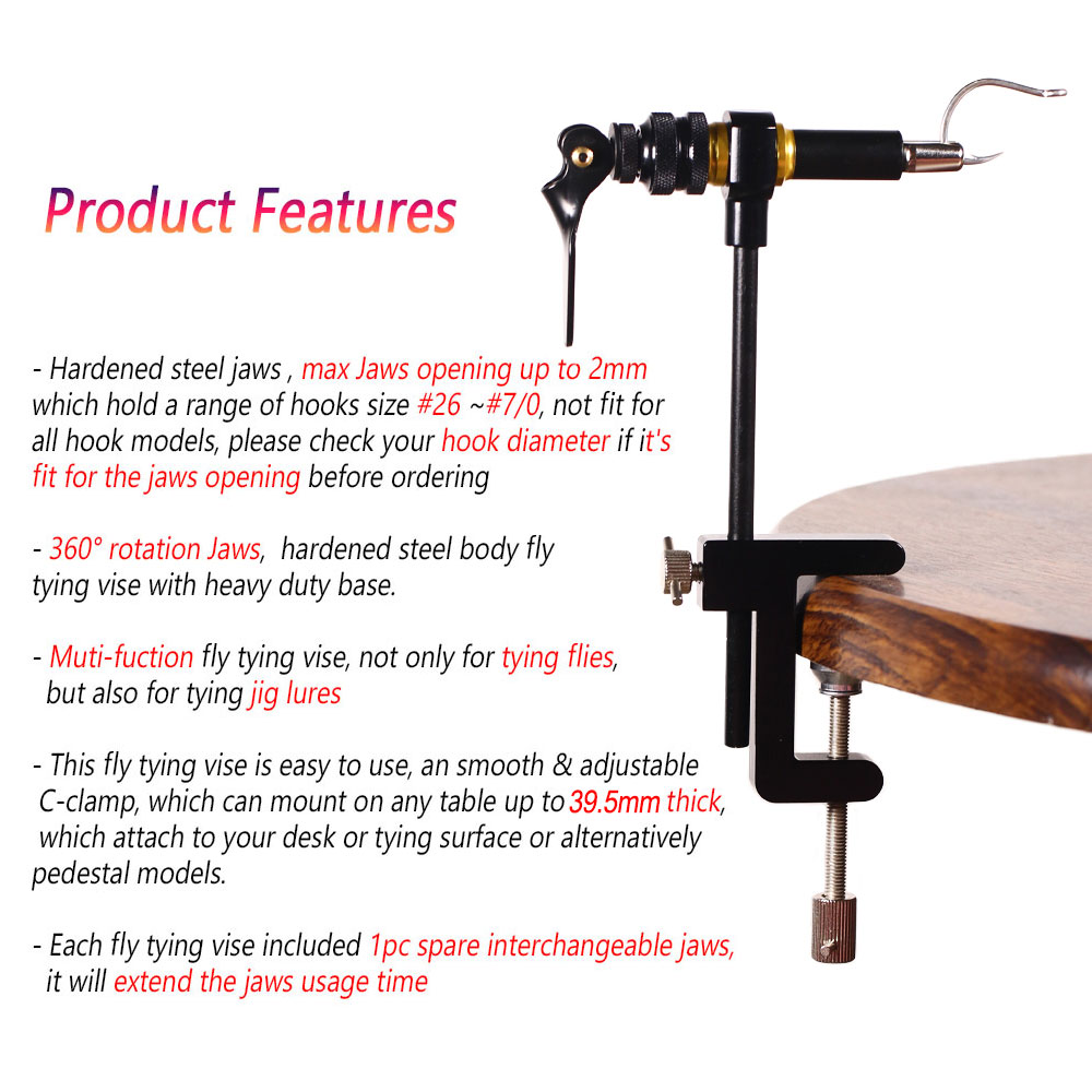 1PC 360° Rotation C-Clamp Fly  - огляд і ціна Fishing Lure Kit