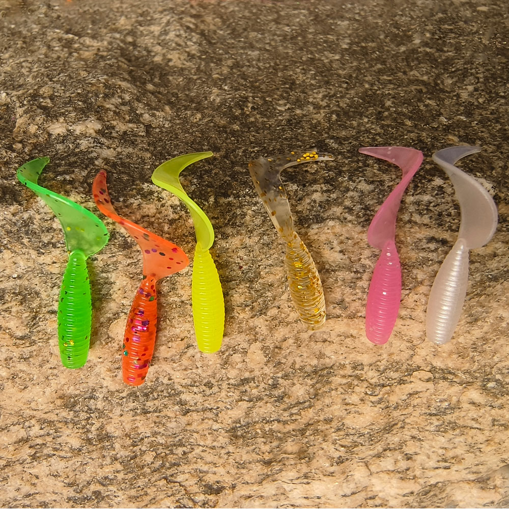 50Pcs Curved Tail Soft Lure 3. - огляд і ціна Fishing Lure Swimbait