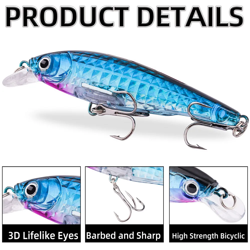 1pcs Laser Fishing Lure 9cm/9g - огляд і ціна Fishing Lure Crankbait