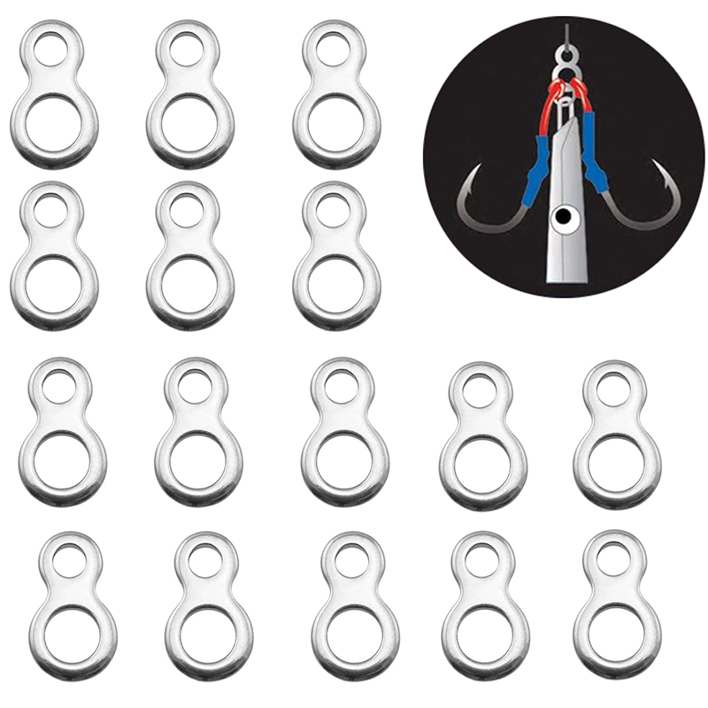 10-50Pcs Stainless Steel Fishi - огляд і ціна Fishing Lure Accessories