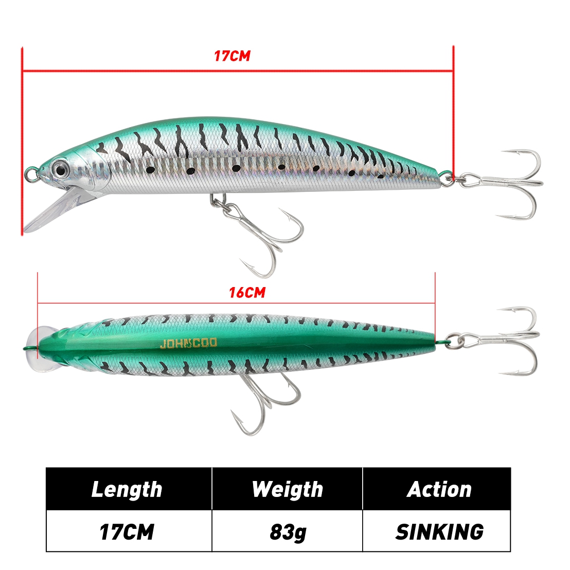 Heavy Sinking Big Minnow 17cm  - огляд і ціна Fishing Lure Swimbait