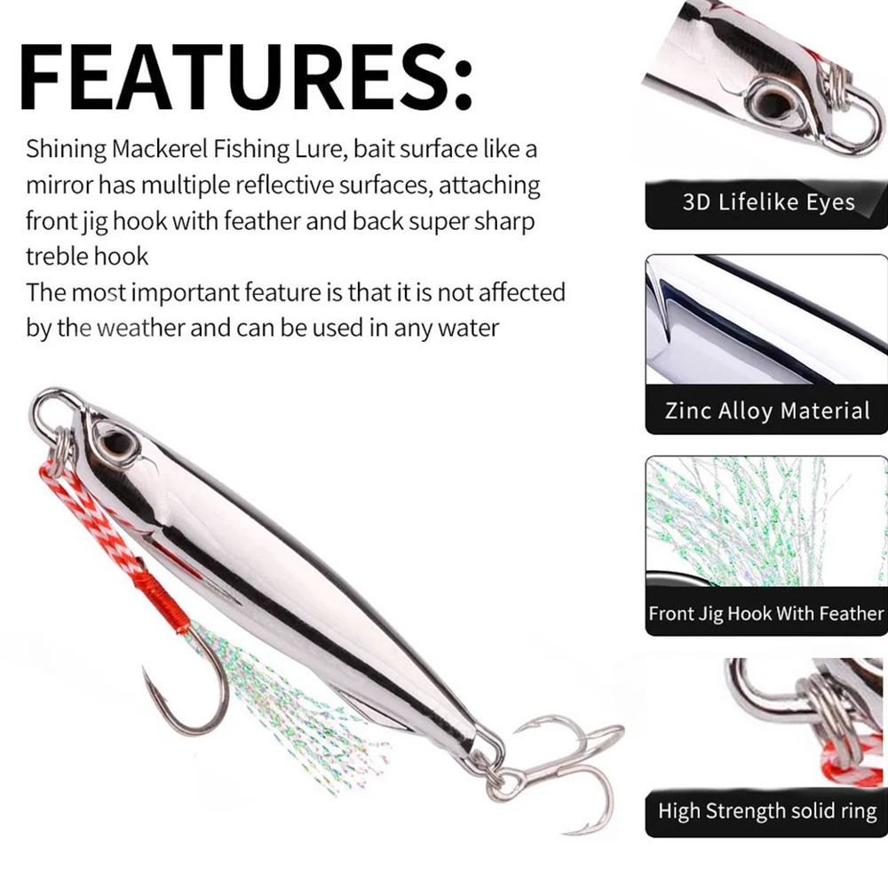 4Pcs 10/15/20/30/40g Metal Cas - огляд і ціна Fishing Lure Spinnerbait