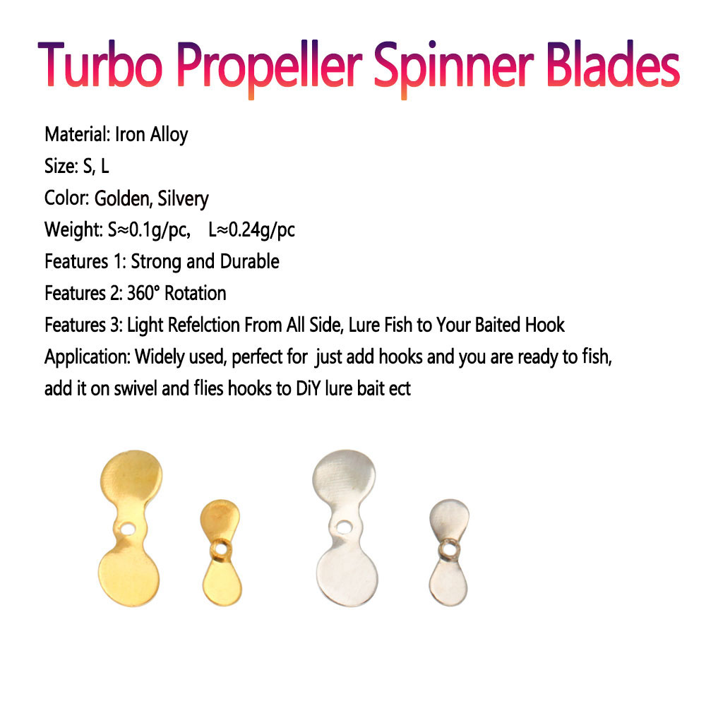 Bimoo 20pcs S L Turbo Propelle - огляд і ціна Fishing Lure Blade Bait
