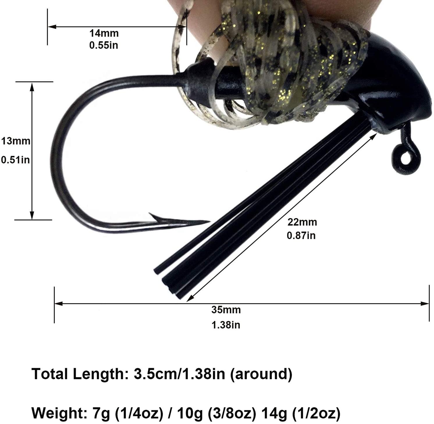 THKFISH 5pcs Jig Fishing Lures - огляд і ціна Fishing Lure Buzzbait