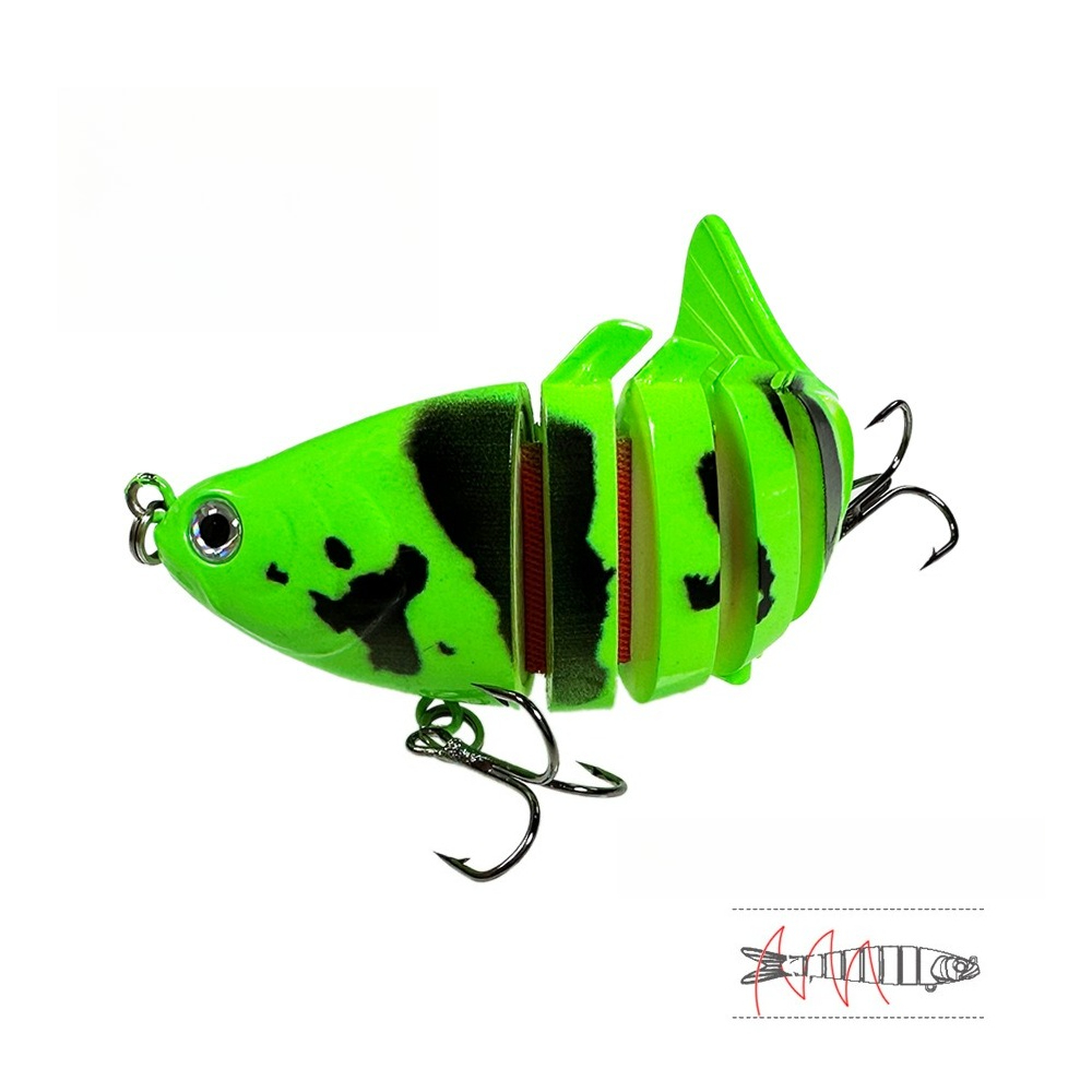 1pc Multi-segment Hard Lure 10 - огляд і ціна Fishing Lure Popper