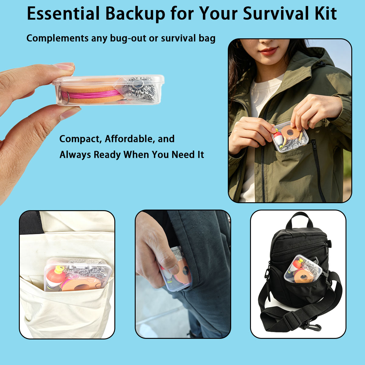 Portable Emergency Fishing Gea - огляд і ціна Fishing Lure Kit