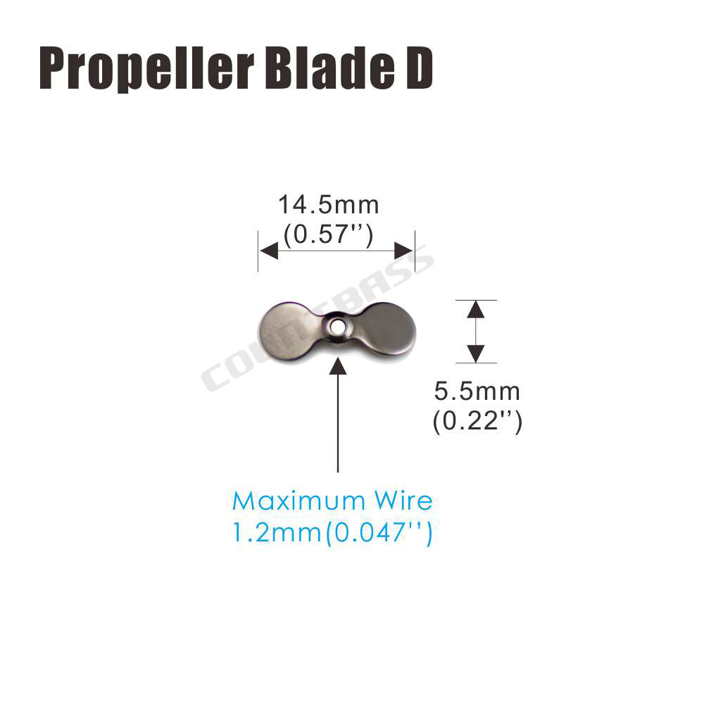 COUNTBASS 50pcs Stainless Stee - огляд і ціна Fishing Lure Blade Bait