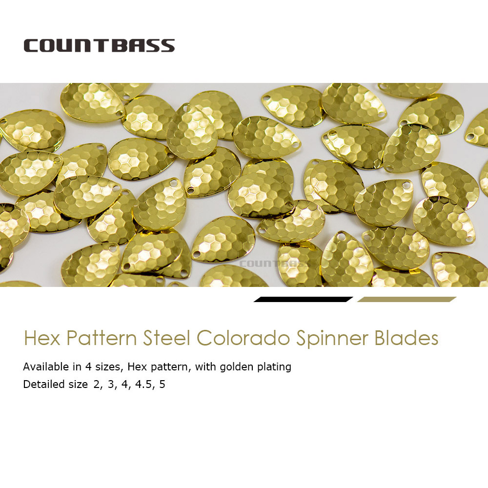 Countbass 50pcs Size 2-5 Gold  - огляд і ціна Fishing Lure Spinner