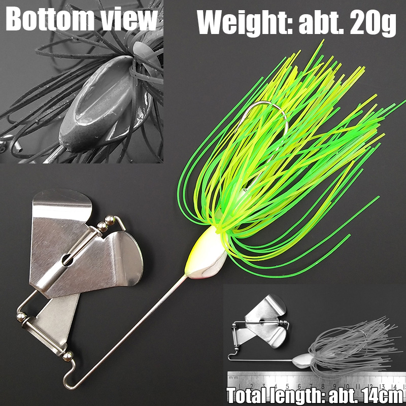 wusanban Lunker Spinner Baits  - огляд і ціна Fishing Lure Buzzbait