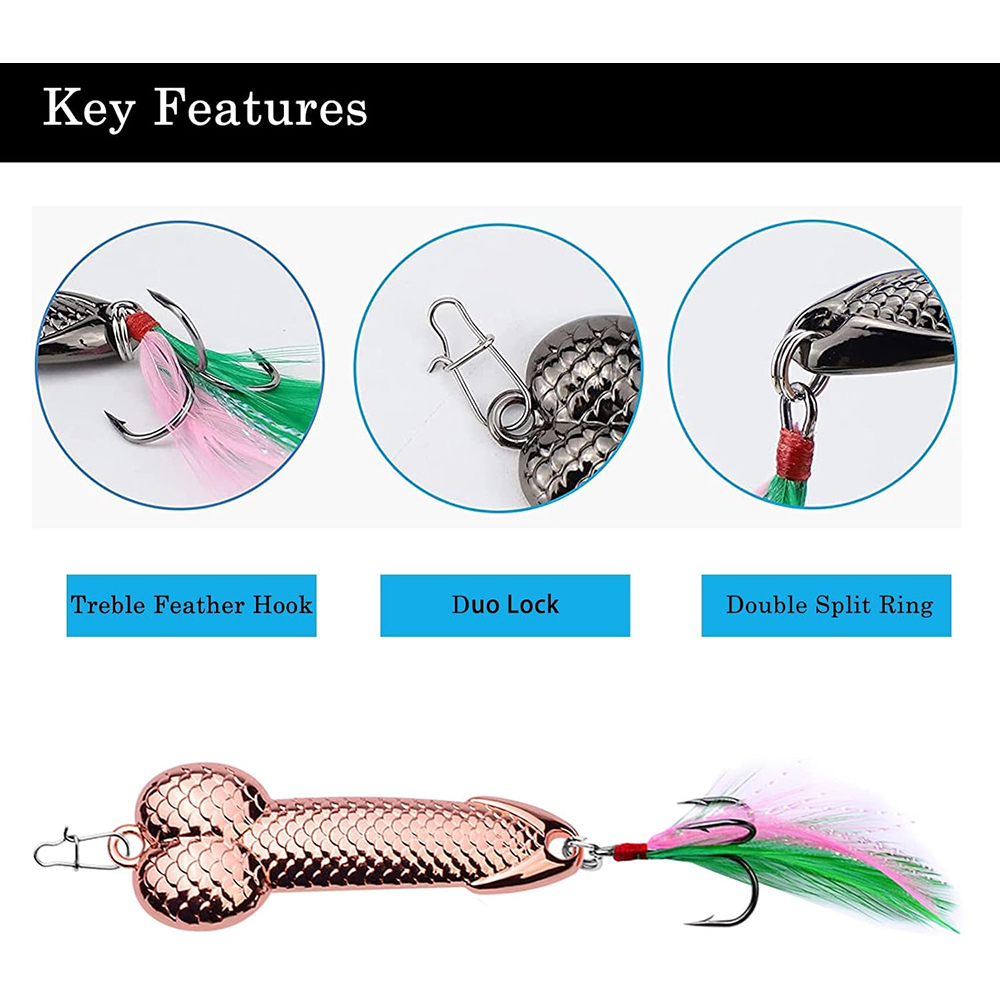 Metal Penis VIB Fishing Lure 3 - огляд і ціна Fishing Lure Blade Bait